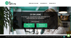 Desktop Screenshot of cv-en-ligne.org